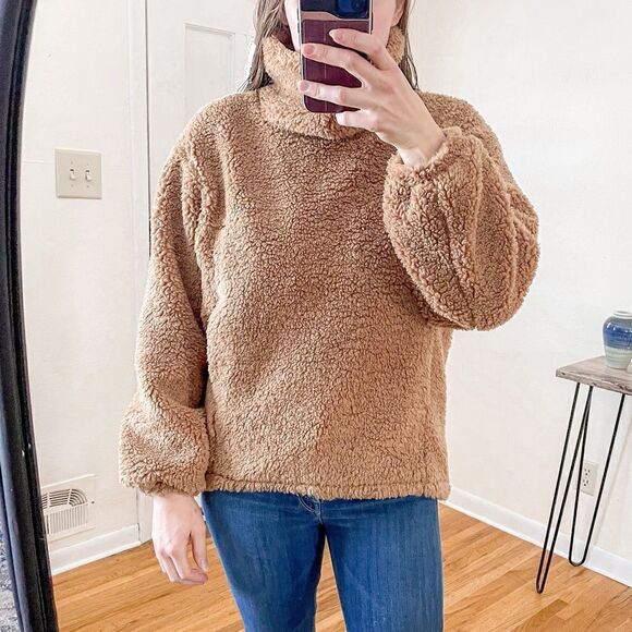 lululemon athletica Jackets & Blazers - Lululemon Warmth Restore Long Sherpa Pullover Bold Beige 4